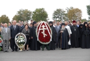 Возведение и освящение креста на месте будущего храма_1