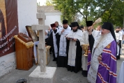 Чин закладки будущего храма. Сентябрь 2010