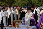 Возведение и освящение креста на месте будущего храма_6