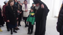 В Беслане освятили купол и крест для колокольни храма в честь новомучеников и исповедников Церкви Русской 